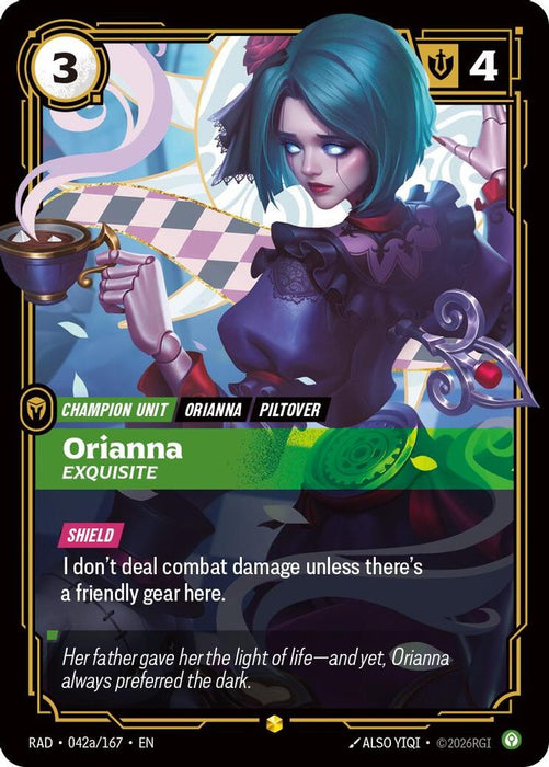 Orianna, Exquisite (Alternate Art) (#042a/167) (Radiance) Near Mint Foil