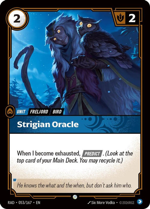 Strigian Oracle (#053/167) (Radiance) Near Mint