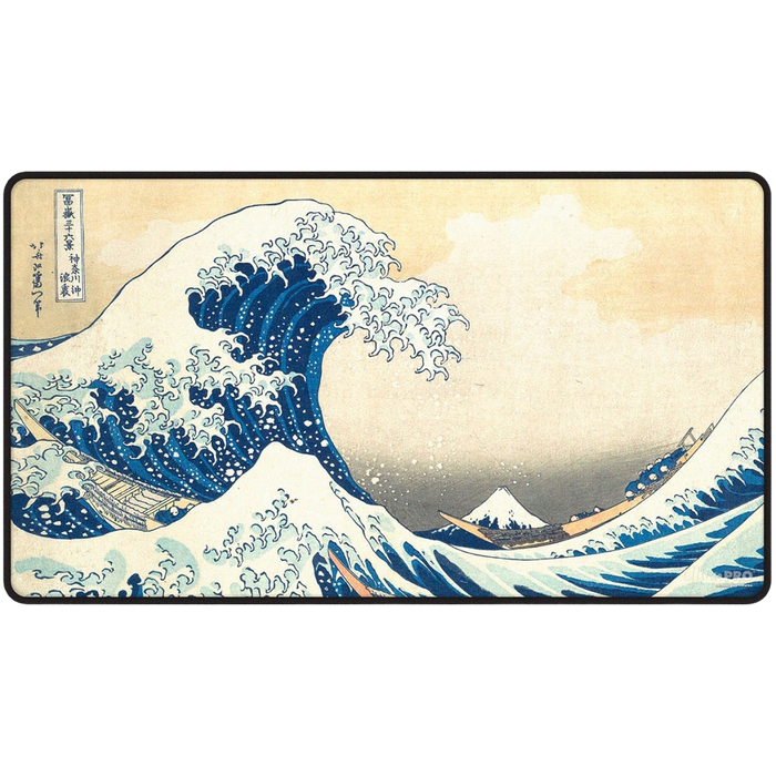 Ultra Pro Black Stitched Playmat: The Great Wave Off Kanagawa