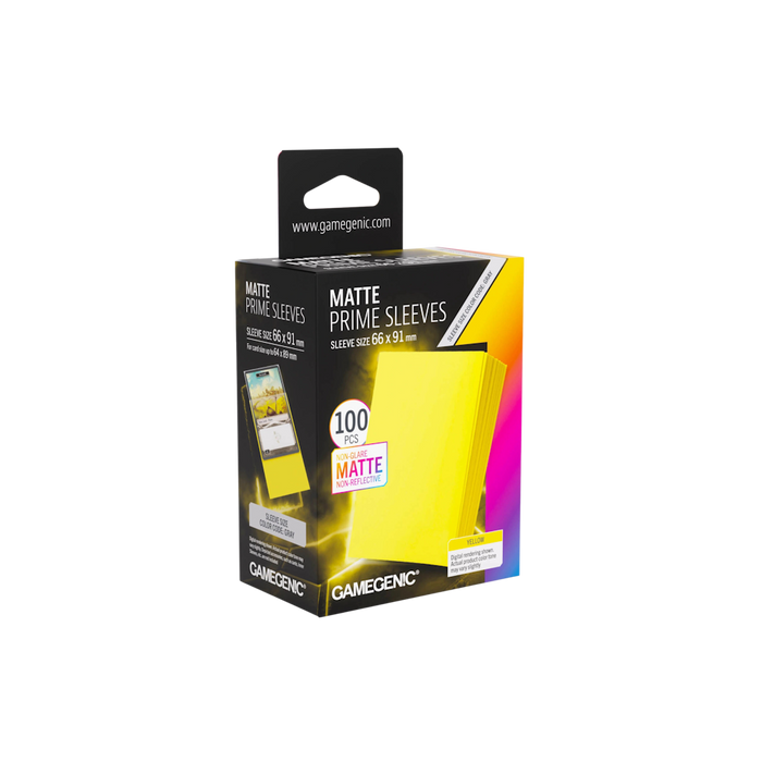Gamegenic Matte Prime Sleeves - Yellow - Standard Size (100)