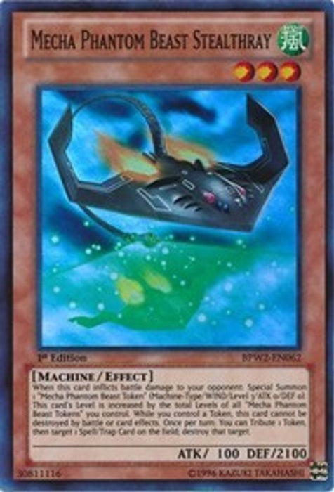 Mecha Phantom Beast Stealthray (#BPW2-EN062) (Battle Pack 2: War of the Giants Round 2) Near Mint 1st Edition