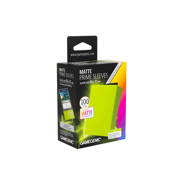 Gamegenic Matte Prime Sleeves - Lime - Standard Size (100)