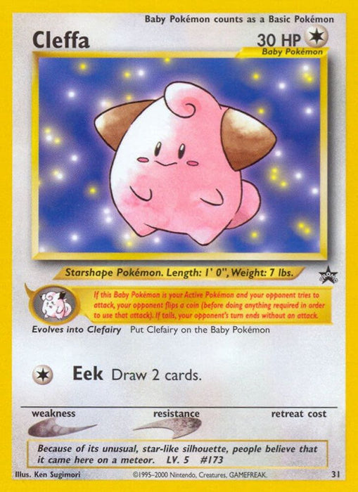 Cleffa (#31/53) (WoTC Promo) Heavily Played