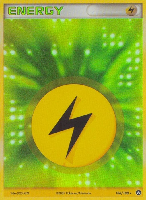 Lightning Energy (#106/108) (EX Power Keepers) Lightly Played Holofoil
