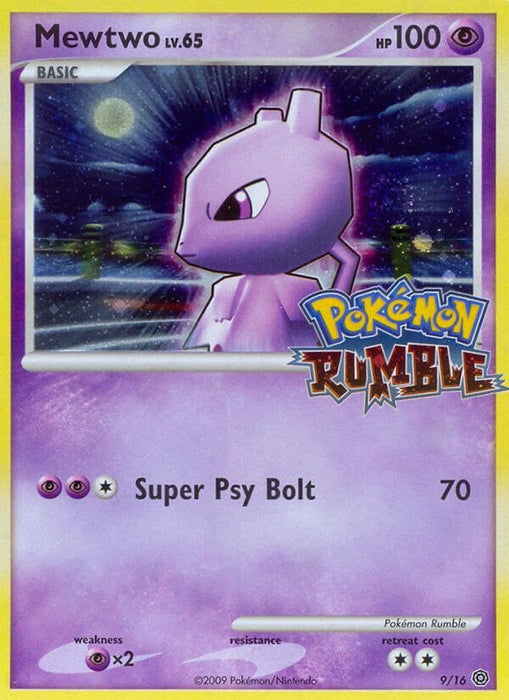 Mewtwo (#9) (Rumble) Damaged Holofoil