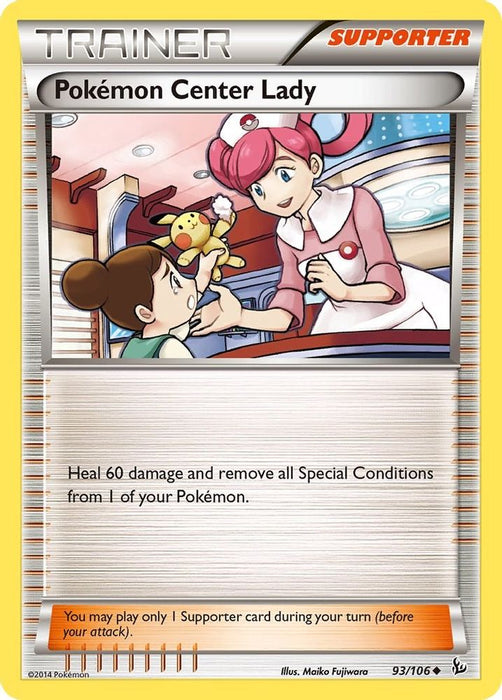 Pokemon Center Lady (#93/106) (XY - Flashfire) Near Mint
