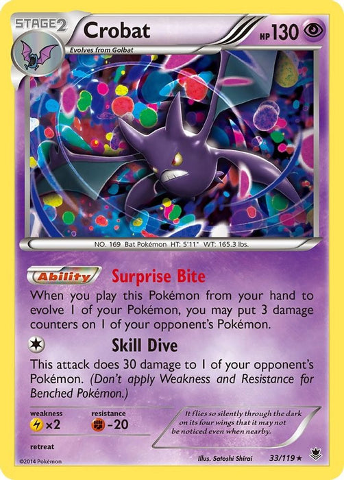 Crobat (#33/119) (XY - Phantom Forces) Moderately Played