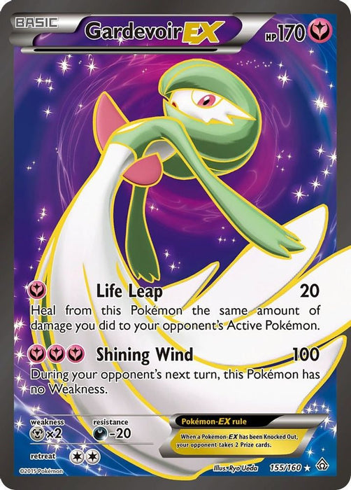 Gardevoir EX (155 Full Art) (#155/160) (XY - Primal Clash) Moderately Played Holofoil