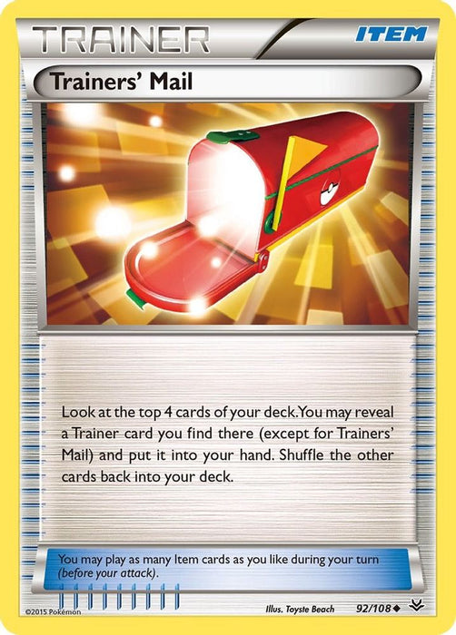 Trainers' Mail (#92/108) (XY - Roaring Skies) Lightly Played