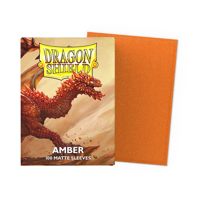 Dragon Shield Matte Sleeves - Amber - Standard Size (100)
