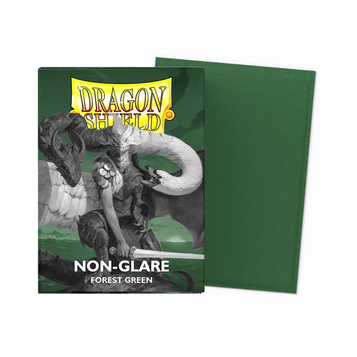 Dragon Shield Non-Glare Matte Sleeves - Forest Green - Standard Size (100)