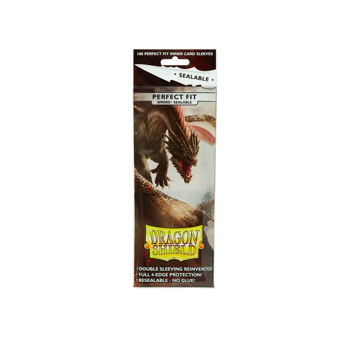 Dragon Shield Sealable Perfect Fit - Smoke - Standard Size (100)