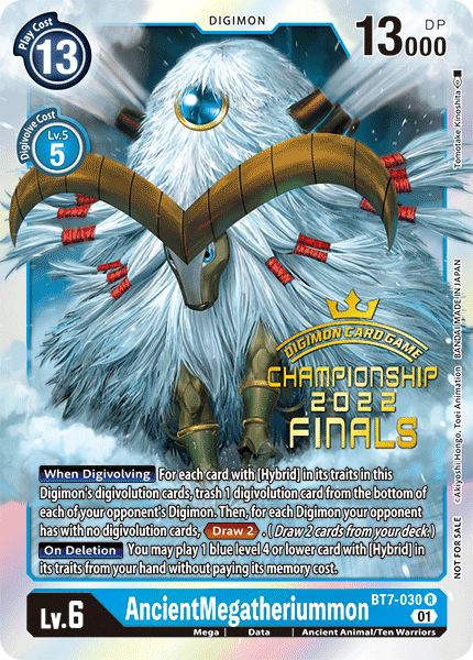 AncientMegatheriummon (2022 Championship Finals Event Pack) (BT7-030 R)