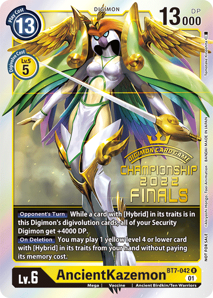 AncientKazemon (2022 Championship Finals Event Pack) (BT7-042 R)