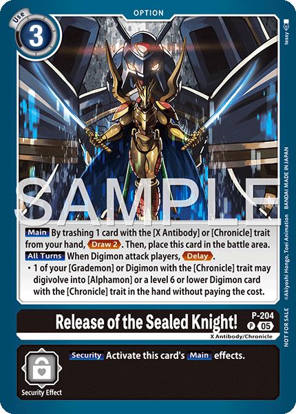 Release of the Sealed Knight! (Store Tournament 2025 Vol.4 Participation Pack) (P-204 P)