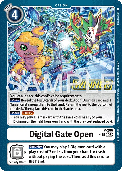 Digital Gate Open - P-206 (Store Tournament 2025 Vol.4 Winner Pack) (P-206 P)