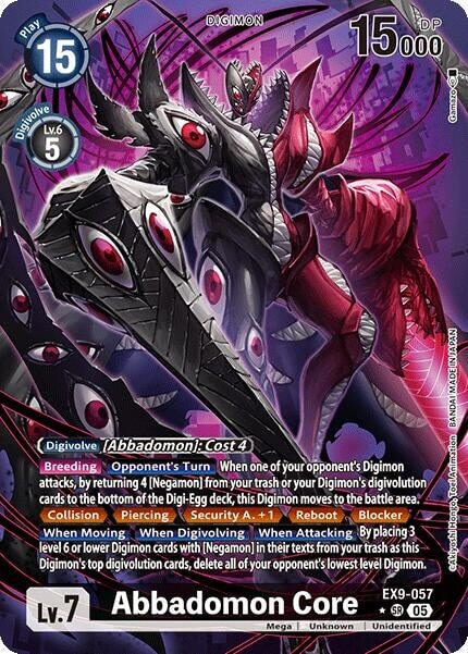 Abbadomon Core (Alternate Art) (EX9-057 SR) 