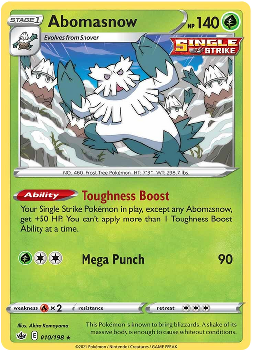 Abomasnow (010/198) [Sword & Shield: Chilling Reign] 