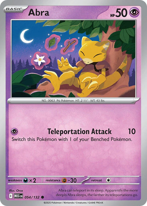 Abra (054/132) [Mega Evolutions: Base Set] 