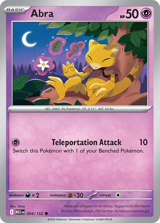 Abra (054/132) [Mega Evolutions: Base Set] 