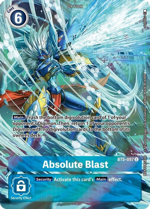 Absolute Blast (Summer 2022 Dash Pack) (#BT5-097 U) (Battle of Omni) Near Mint Foil 