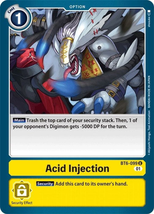 Acid Injection (#BT6-099 U) (Double Diamond) Near Mint 