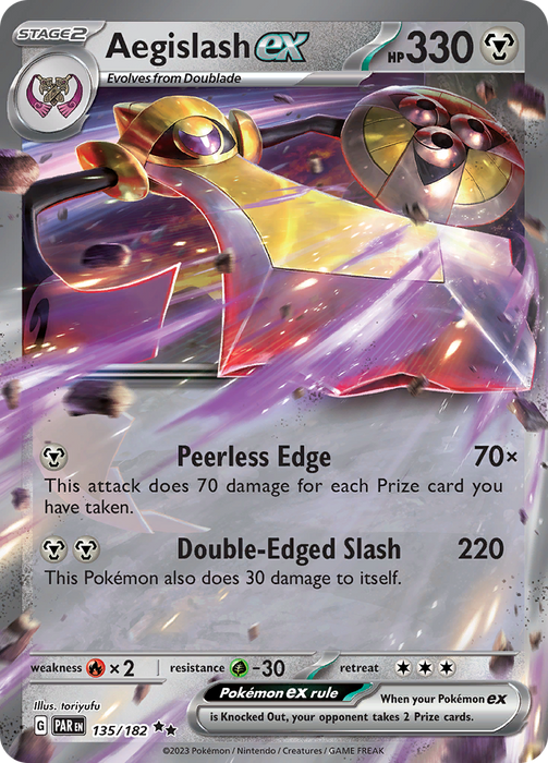 Aegislash ex (135/182) [Scarlet & Violet: Paradox Rift] 