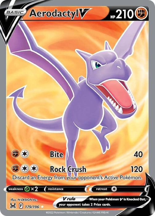 Aerodactyl V (179/196) [Sword & Shield: Lost Origin] 