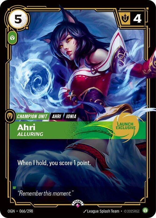 Ahri - Alluring (Launch Exclusive) (066/298) 
