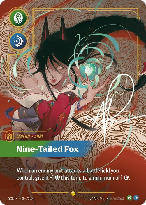 Ahri - Nine-Tailed Fox (Alternate Art) (303*/298) 