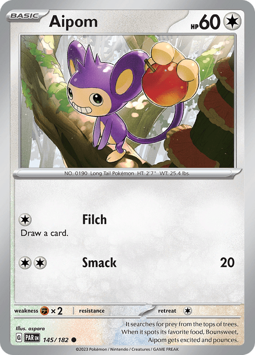 Aipom (145/182) [Scarlet & Violet: Paradox Rift] 