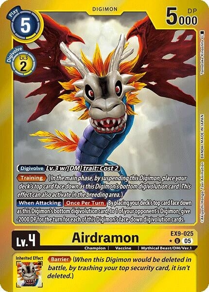 Airdramon (Limited Foil) (EX9-025 U) 