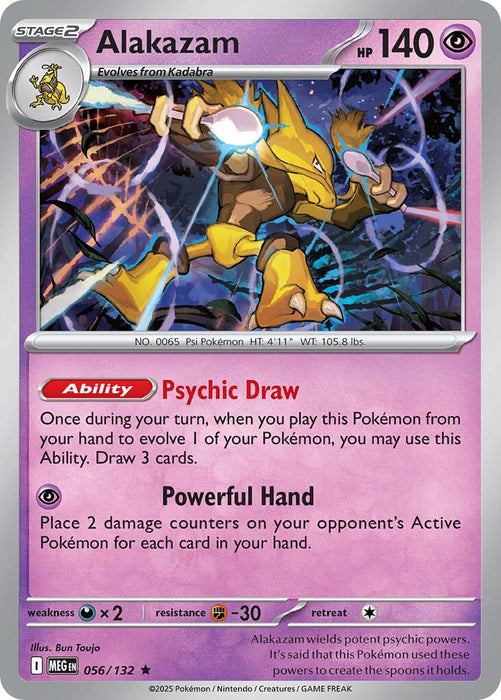 Alakazam (056/132) [Mega Evolutions: Base Set] 
