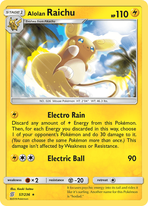 Alolan Raichu (57/236) [Sun & Moon: Unified Minds] 