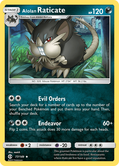 Alolan Raticate [SM Base Set] 