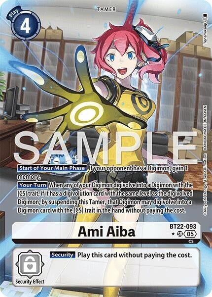 Ami Aiba (Alternate Art) (BT22-093 SR) 