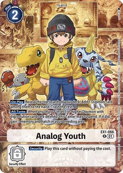 Analog Youth (Limited Card Pack) (EX1-066 R) 