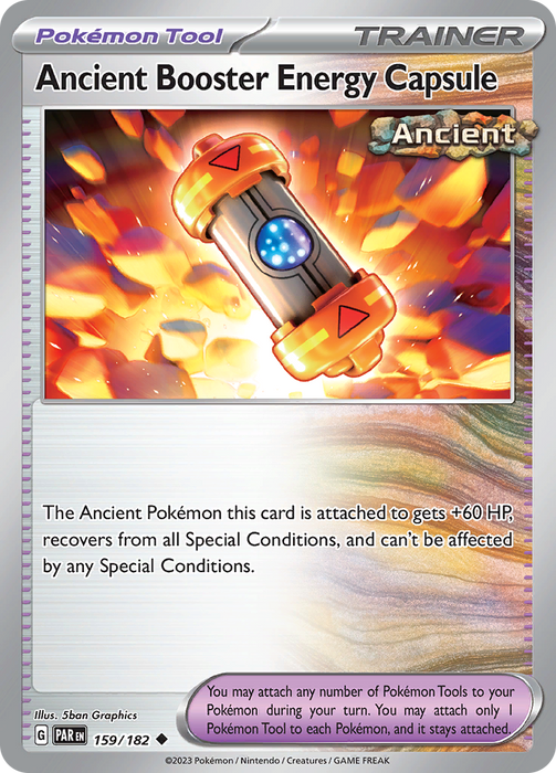 Ancient Booster Energy Capsule (159/182) [Scarlet & Violet: Paradox Rift] 