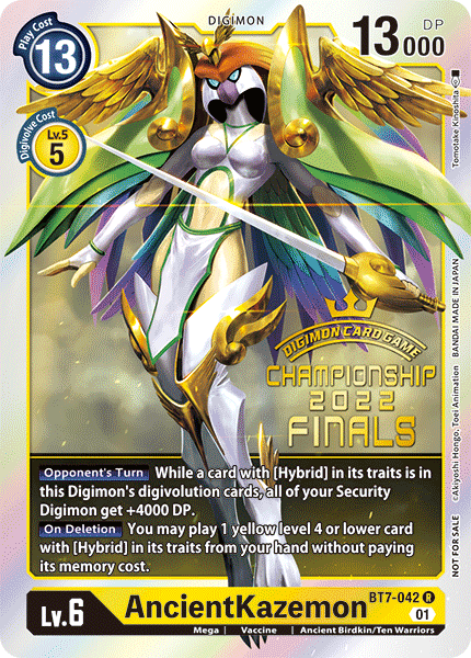 AncientKazemon (2022 Championship Finals Event Pack) (BT7-042 R) 