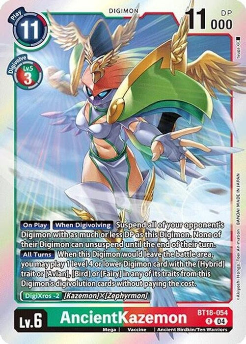 AncientKazemon (#BT18-054 R) (Release Special Booster 2.0) Near Mint Foil 