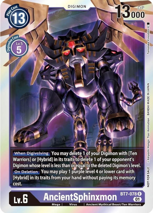 AncientSphinxmon Event Pack 3 (#BT7-078 R) (Next Adventure) Near Mint Foil 