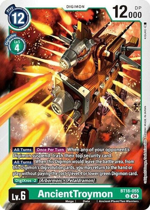 AncientTroymon (#BT18-055 U) (Release Special Booster 2.0) Near Mint 