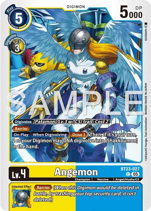 Angemon (#BT23-027 C) (Hackers' Slumber) Near Mint 