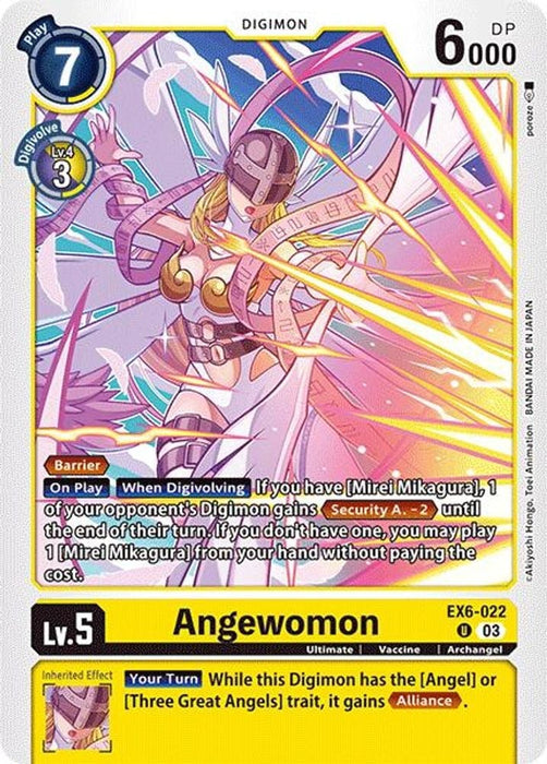 Angewomon (#EX6-022 U) (Infernal Ascension) Near Mint 