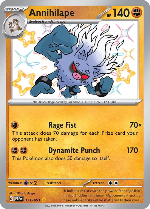Annihilape (171/091) [Scarlet & Violet: Paldean Fates] 