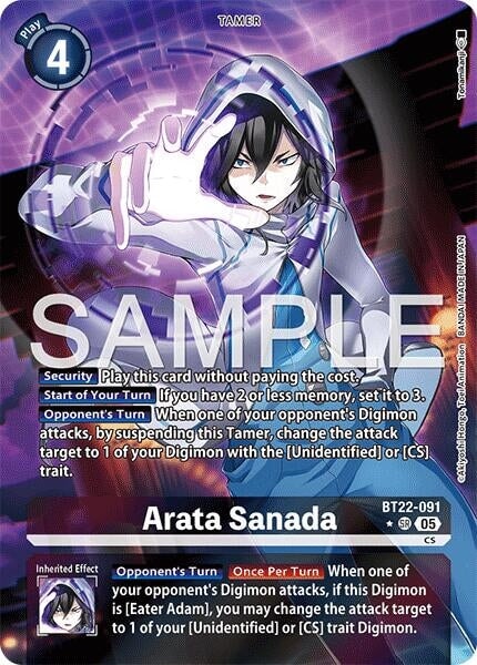 Arata Sanada (Alternate Art) (BT22-091 SR) 