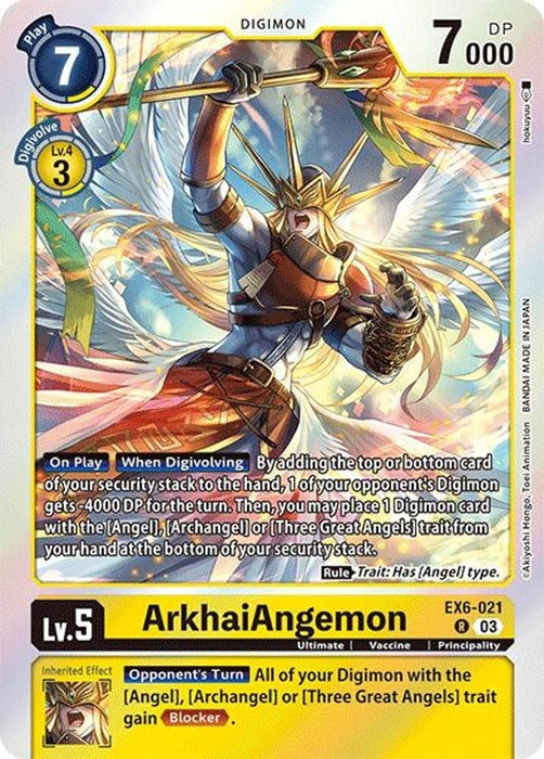 ArkhaiAngemon (#EX6-021 R) (Infernal Ascension) Near Mint Foil 