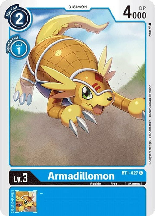 Armadillomon BT1 027 (#BT1-027 C) (Release Special Booster 1.0) Near Mint 