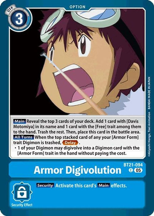 Armor Digivolution (#BT21-094 C) (World Convergence) Near Mint 