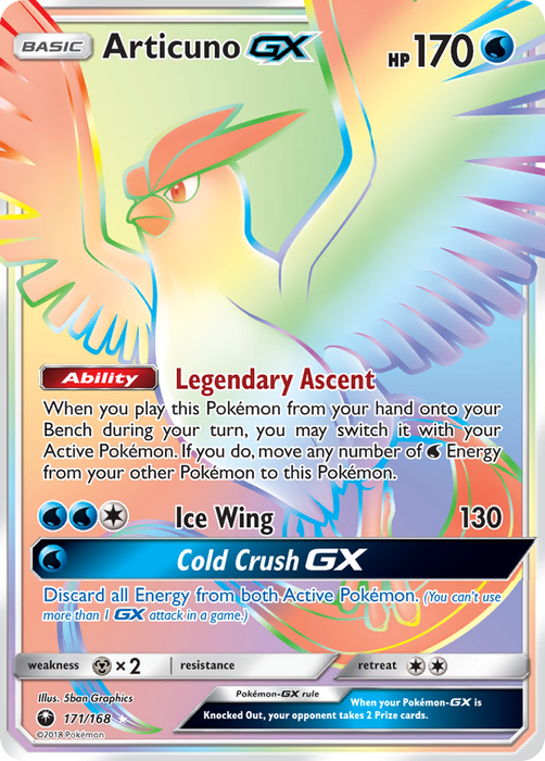 Articuno GX (Secret) [SM - Celestial Storm] 
